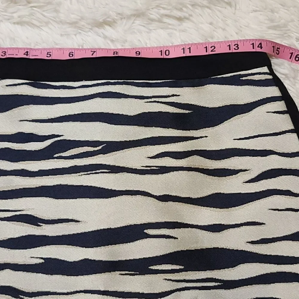 Ann Taylor Zebra Print Pencil Skirt 2